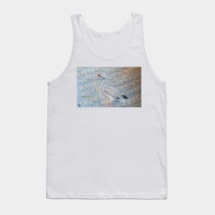 Snow Goose in the Cornfield Tank Top